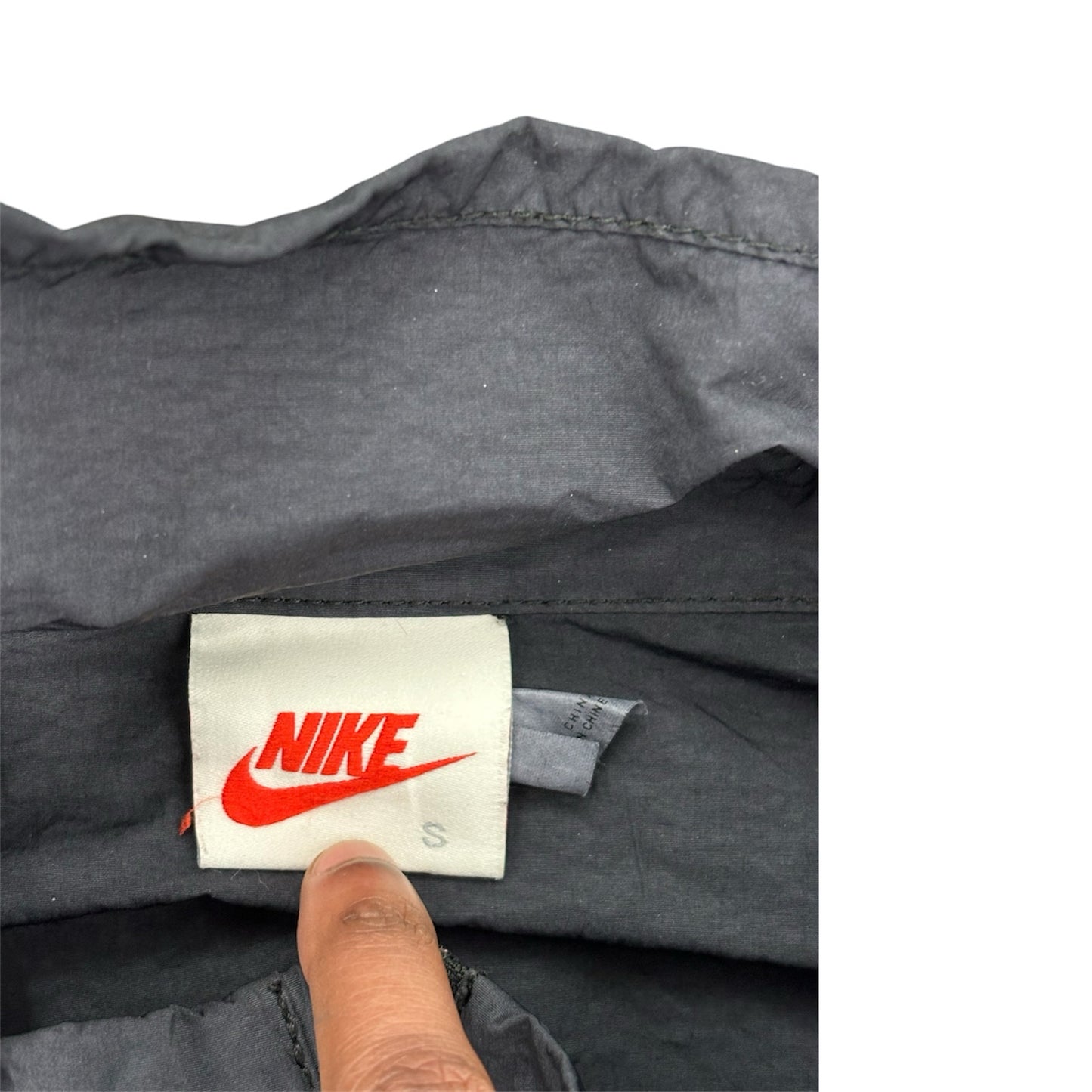 Nike X Stussy Windrunner Men Half Zip Lightweight Black Nylon Jacket Sz S