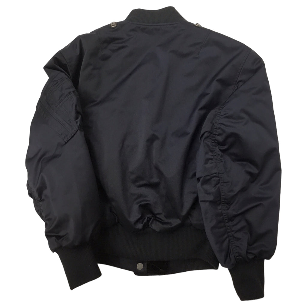 COACH BomberJacket Womens Size XS Navy Blue Waterproof Polyester Designer Coat