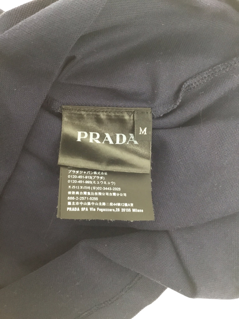 PRADA Size M Blue Long Sleeve Button