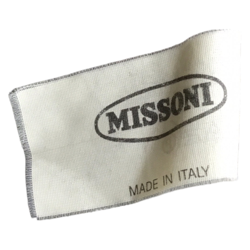 MISSONI Mens Wool Blend Alpaca Sweater Made In Italy Size 52 Gray Grey Black VTG