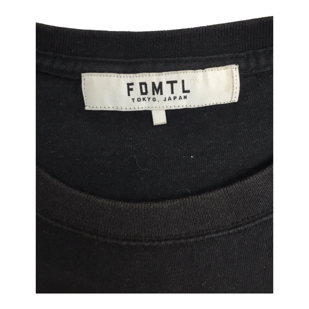 FDMTL Floral Embroidery T-Shirt Mens Size L Black Made In Japan Streetwear