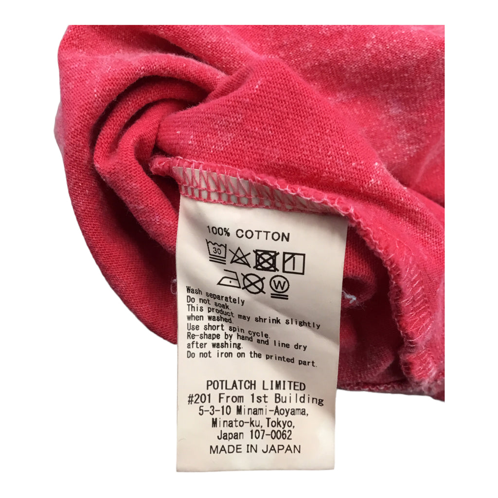 CAV EMPT Washed Graphic T-Shirt Size L Pink 100% Cotton StreetWear