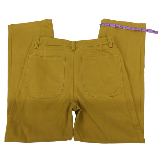 Acne Studios Mustard Yellow Gold Straight Leg Jeans Mens Sz 46  Italian Twill