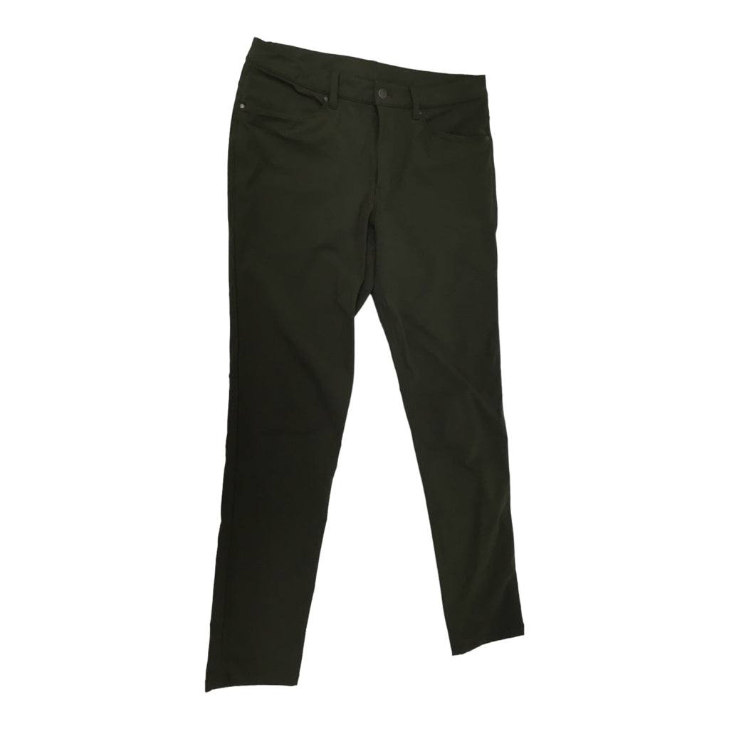 LULULEMON Commisson Chino Mid Rise Pants Mens Sz 31 Olive Green