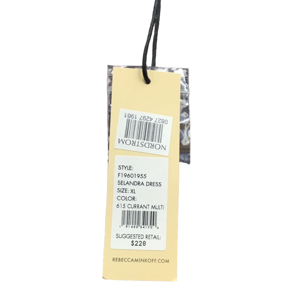 REBECCA MINKOFF Selandra Dress Blouson Long Sleeve Womans Sz XL100% Polyester