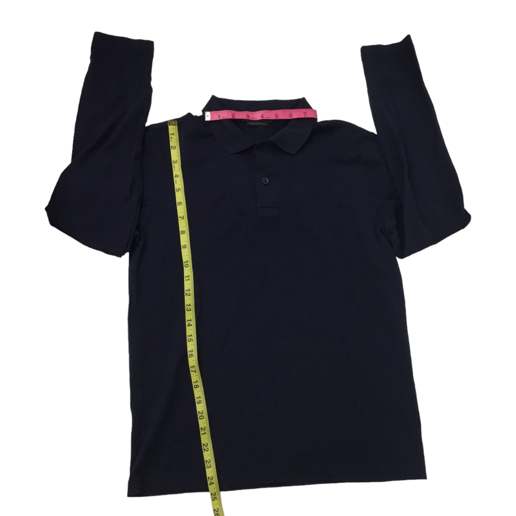 PRADA Size M Blue Long Sleeve Button