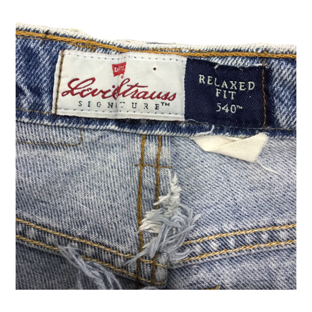 LEVI'S Shorts Cut Off Womens Size S Blue Denim Vintage Y2K Beach/Summer