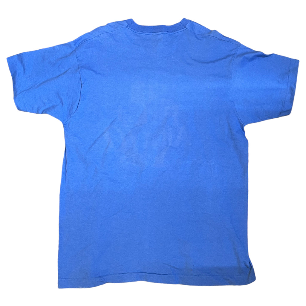 VINTAGE XL Blue T-shirt Tee Short Sleeve 90's 00's y2k single stitch made in usa