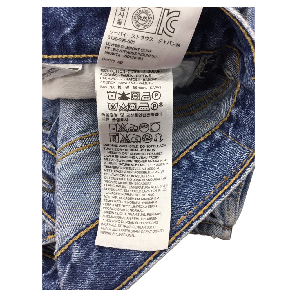 LEVI'S 505 26 Light Blue Denim Jeans Orange Tab Men 90s VTG Vintage