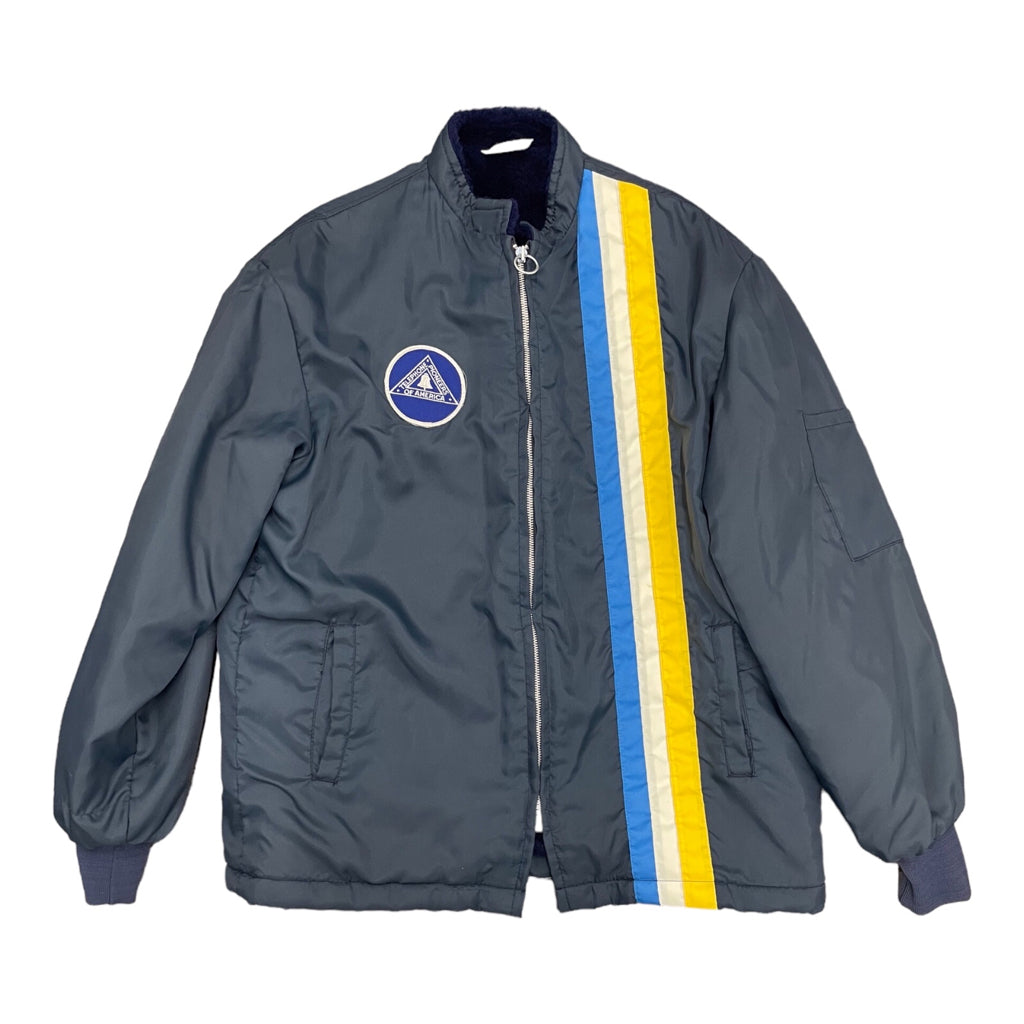 THE GREAT LAKE JACKET Vintage 1970s Racing Jacket With Bell South Patch Sz L