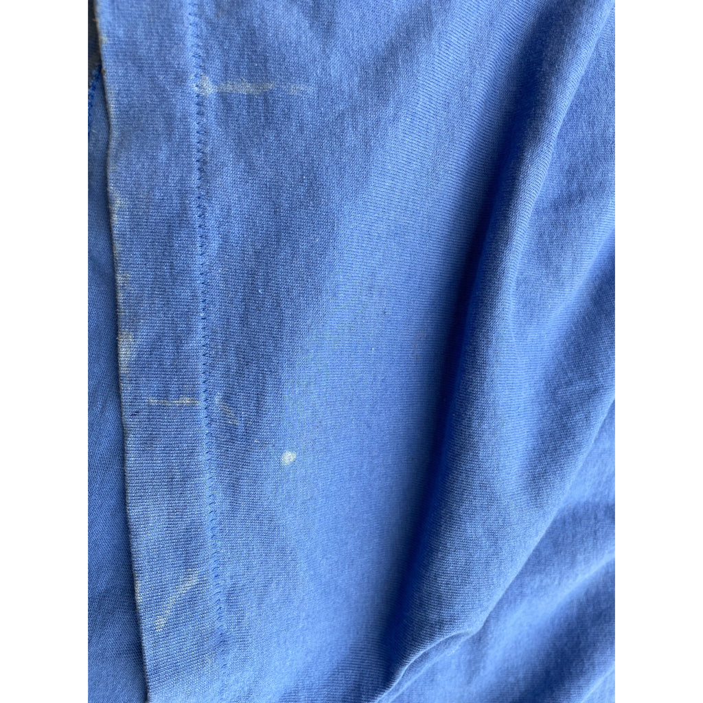 VINTAGE XL Blue T-shirt Tee Short Sleeve 90's 00's y2k single stitch made in usa