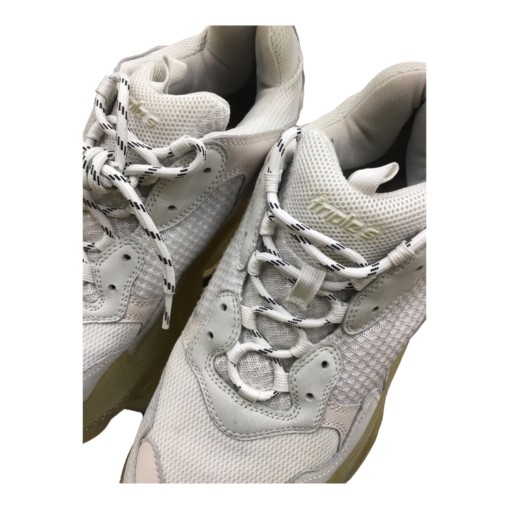 Balenciaga Triple S Clear Sole Light Beige US 14 UK 47 Men Sneaker Shoe hype