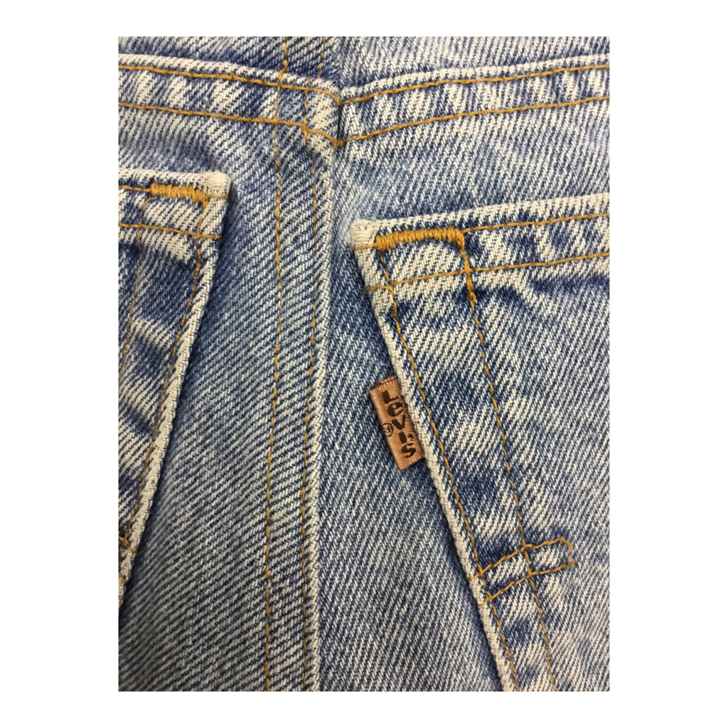 LEVI'S Shorts Cut Off Womens Size S Blue Denim Vintage Y2K Beach/Summer