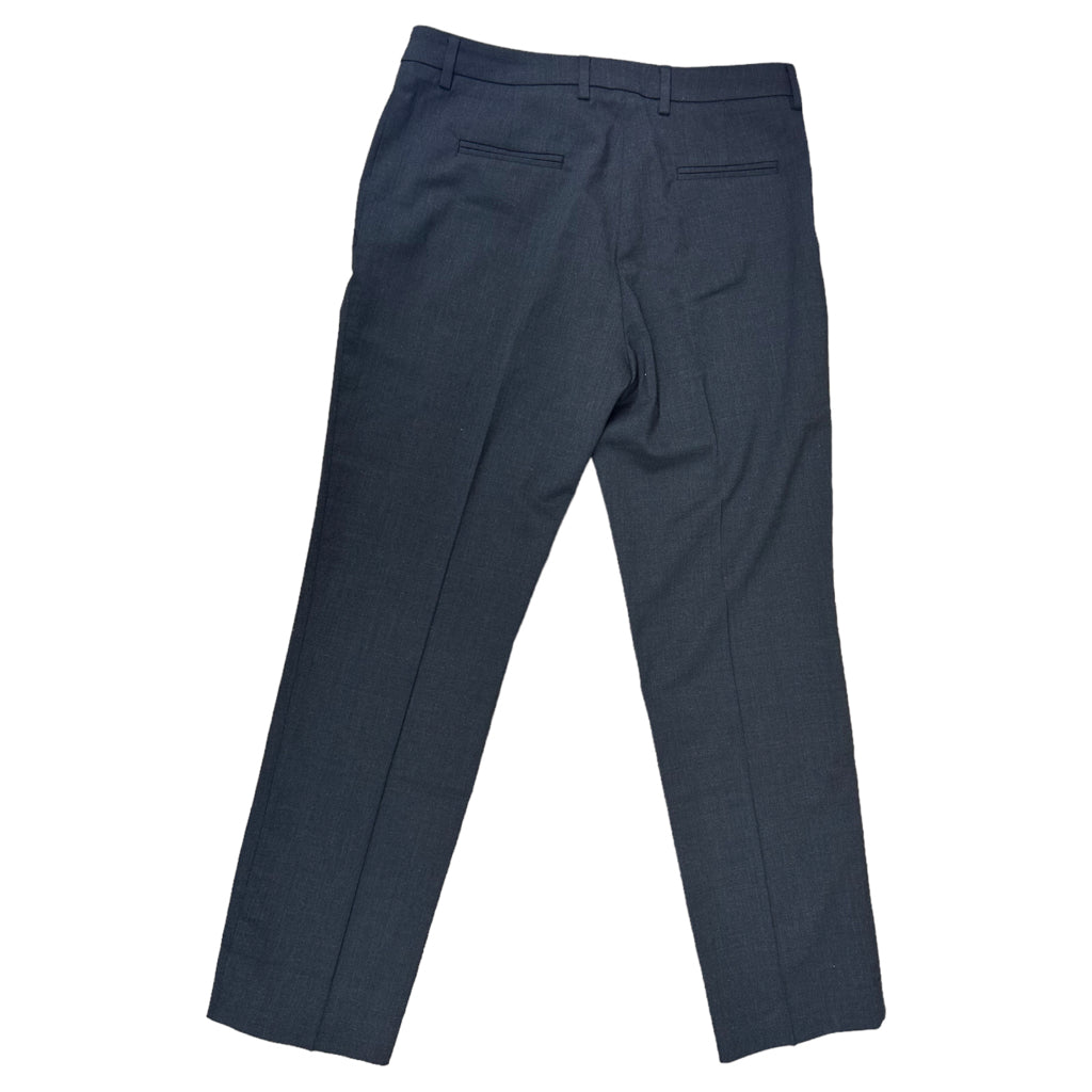 MONCLER Mens Slim Fit Dress Pants Size 42 Gray Grey Virgin Wool Formal Designer