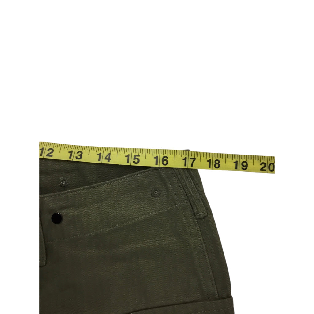 VINTAGE U.S MARINE CORP. OLIVE ULITIY CARGO PANTS Size 36 wool y2k hype