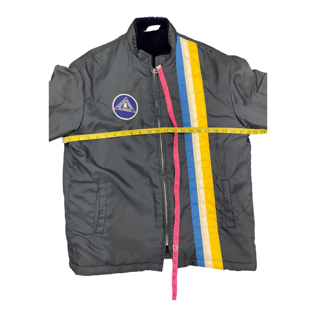 THE GREAT LAKE JACKET Vintage 1970s Racing Jacket With Bell South Patch Sz L