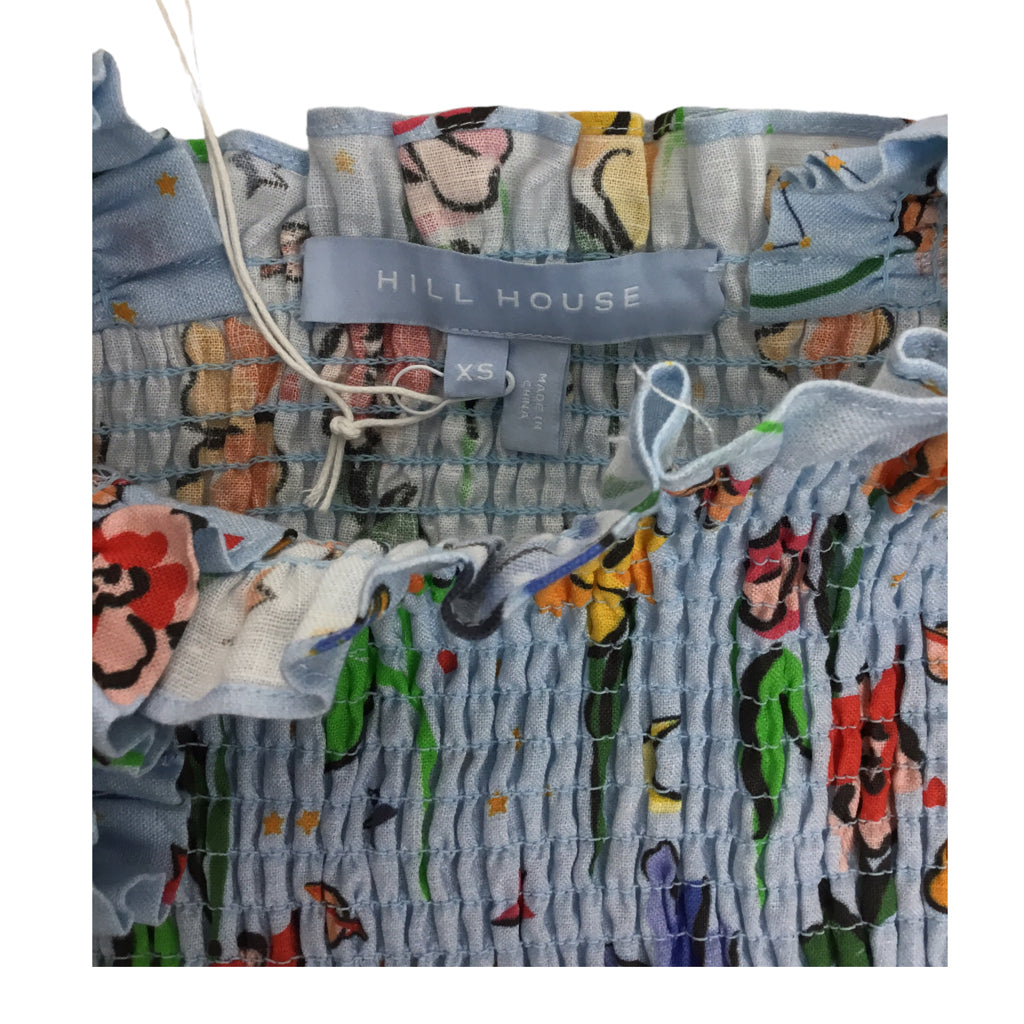 NWT HILL HOUSE Women Size XS Blue Shirt