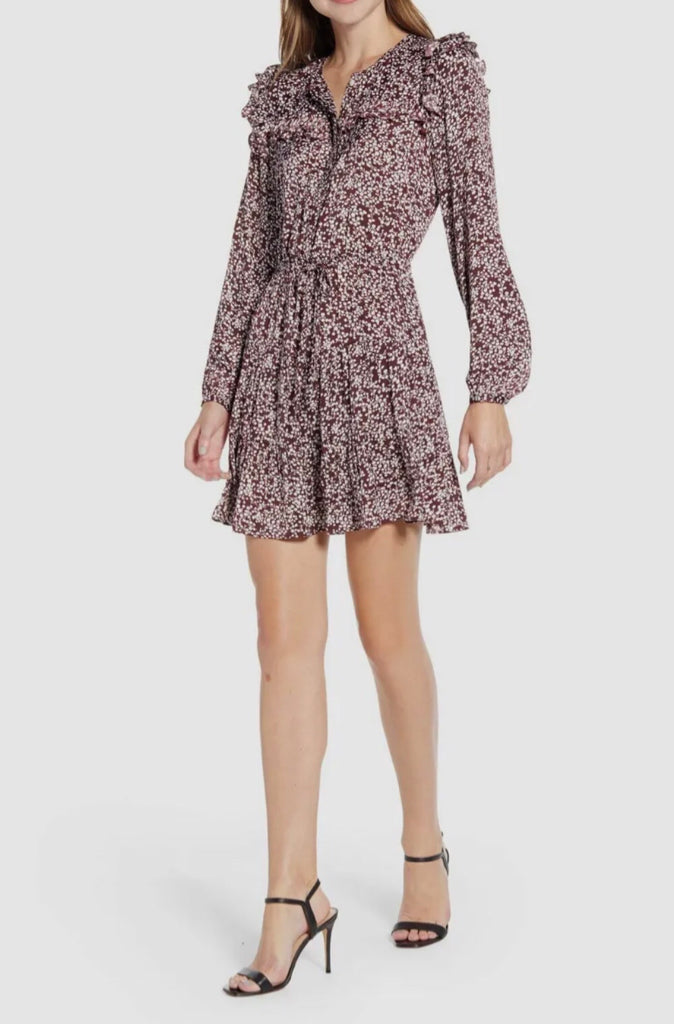 REBECCA MINKOFF Selandra Dress Blouson Long Sleeve Womans Sz XL100% Polyester