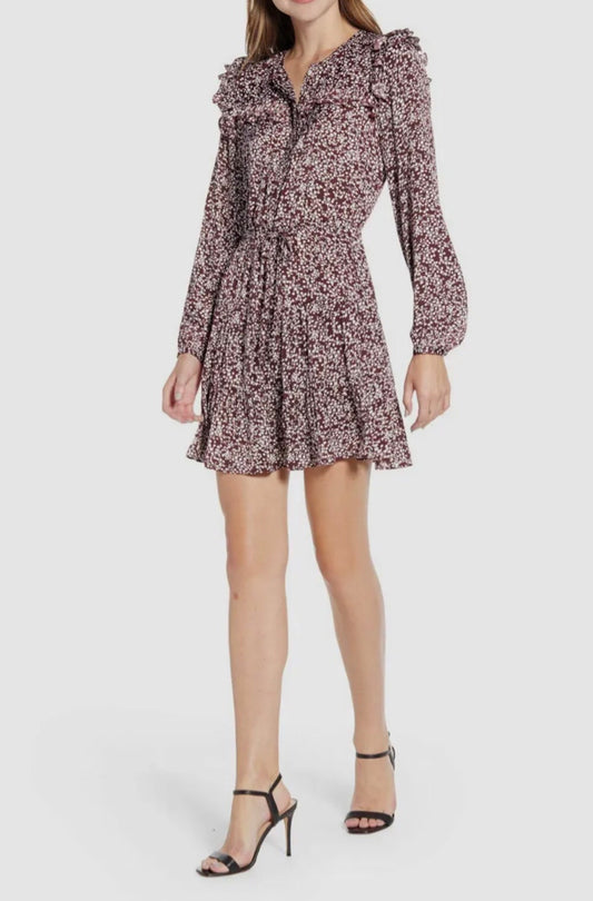 REBECCA MINKOFF Selandra Dress Blouson Long Sleeve Womans Sz XL100% Polyester