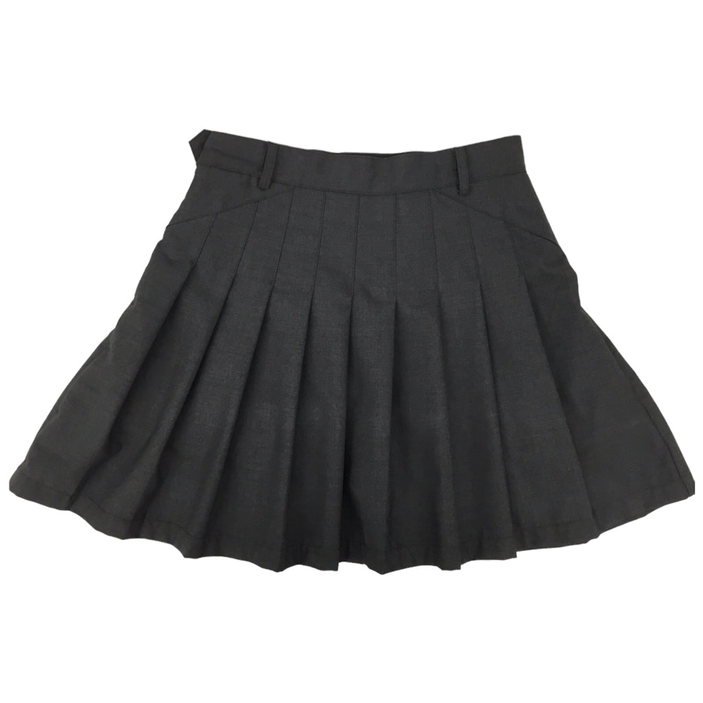 THOM BROWNE Gray Pleated Mini School Girl Skirt S 2 4