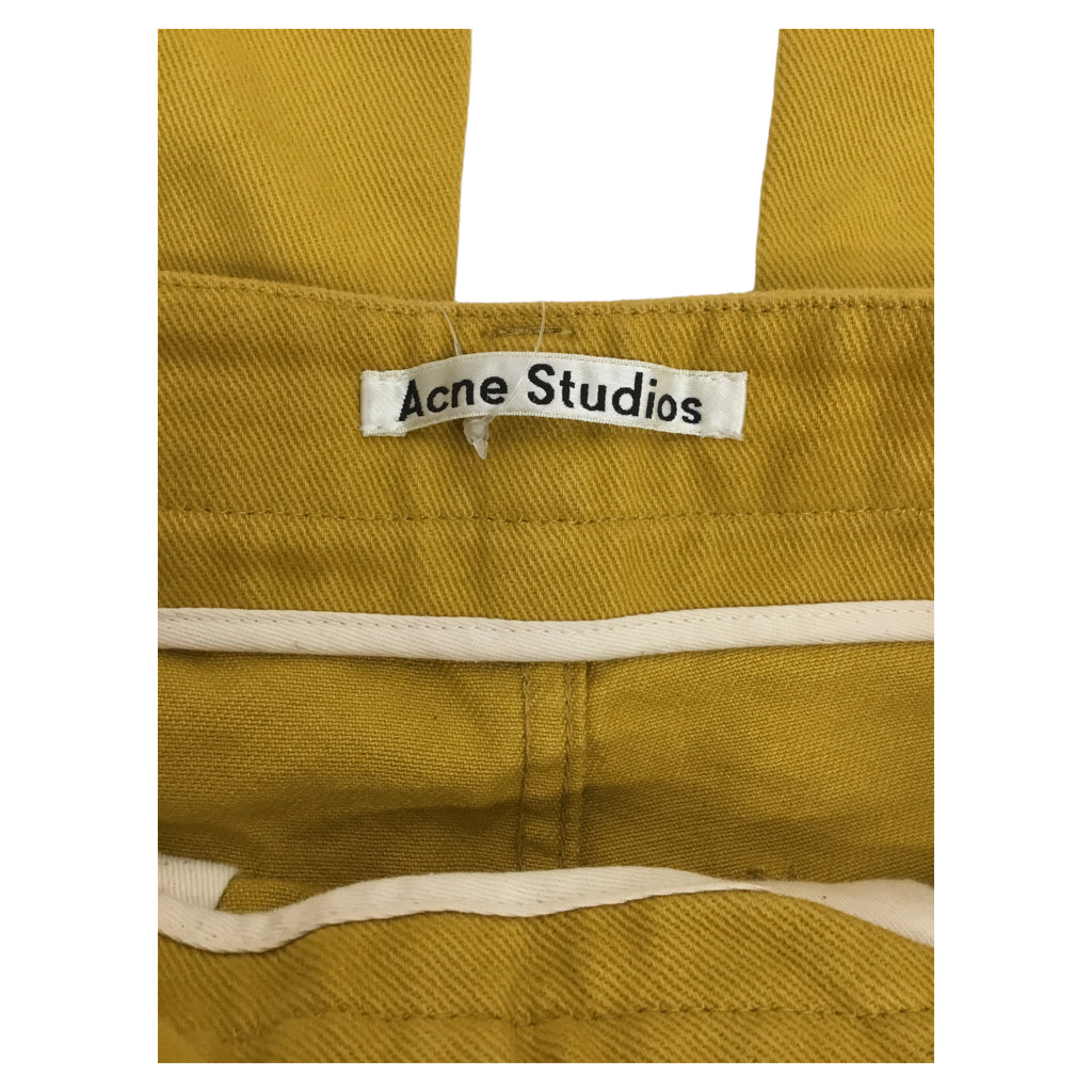 Acne Studios Mustard Yellow Gold Straight Leg Jeans Mens Sz 46 Italian Twill