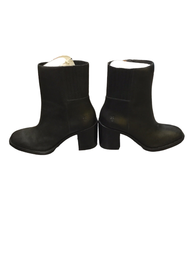 FRYE black leather boots men size 6.5