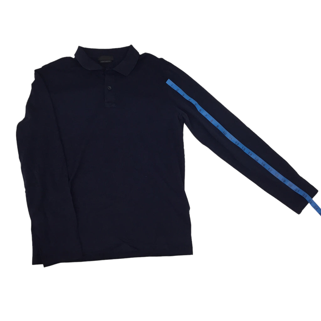 PRADA Size M Blue Long Sleeve Button