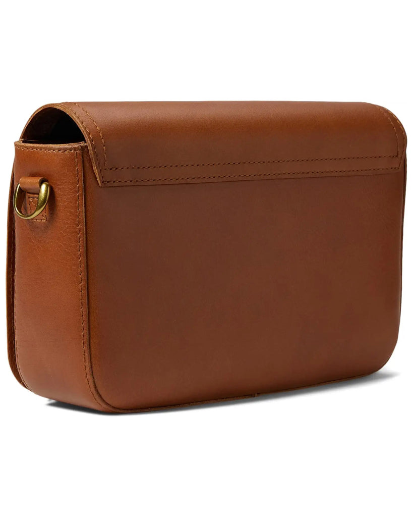 MADEWELL Transport Flap Womens Shoulder Bag Brown Saddle Leather Casual