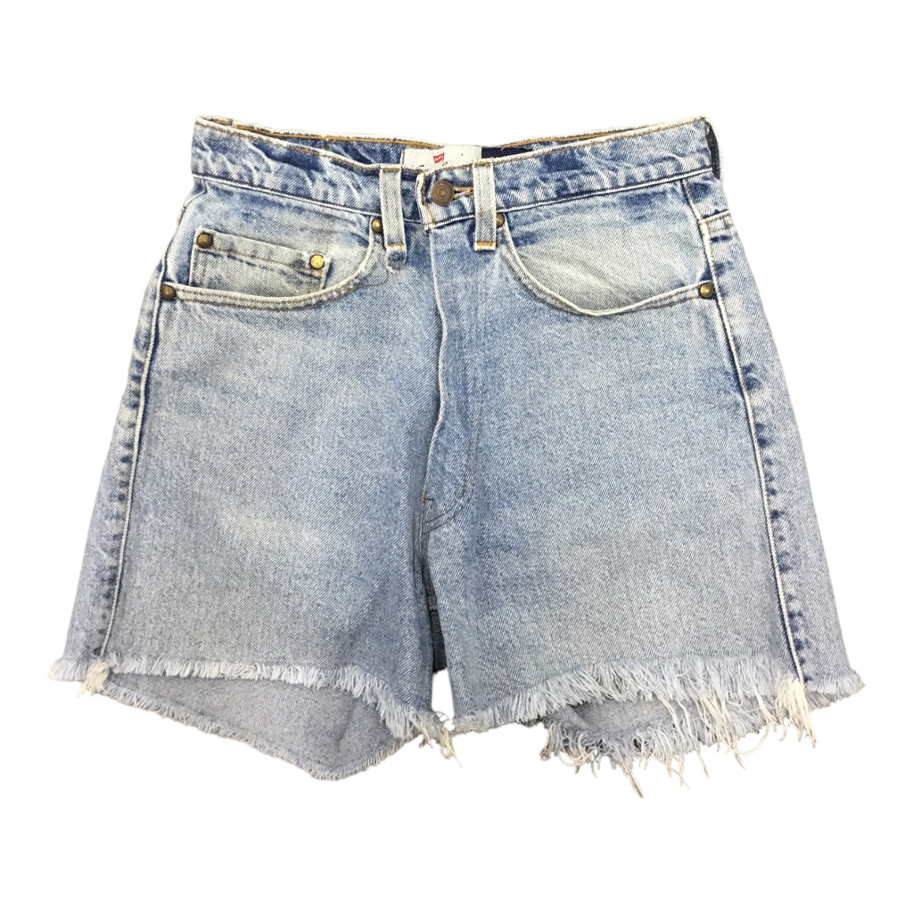 LEVI'S Shorts Cut Off Womens Size S Blue Denim Vintage Y2K Beach/Summer