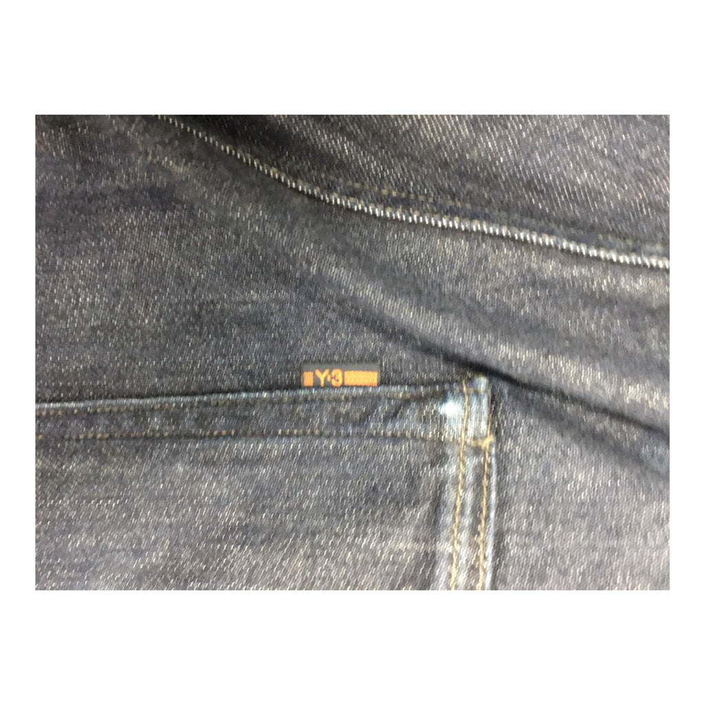 Y3 Slim Fit Jeans Mens Size 29 Blue Denim Luxury Streetwear Casual