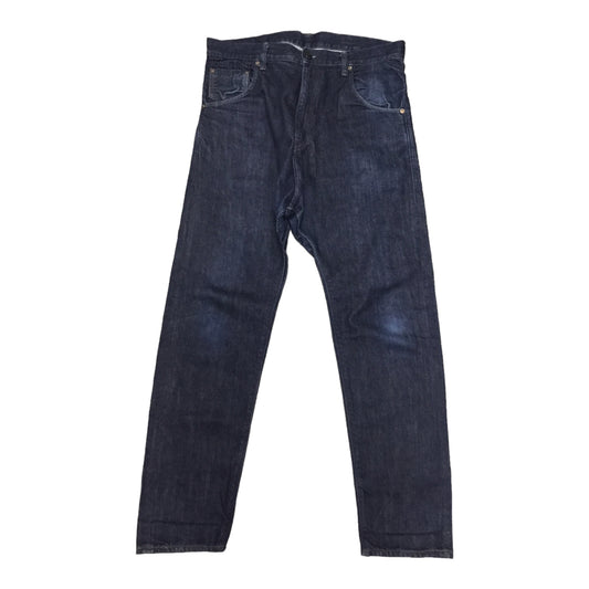 Y3 Slim Fit Jeans Mens Size 29 Blue Denim Luxury Streetwear Casual