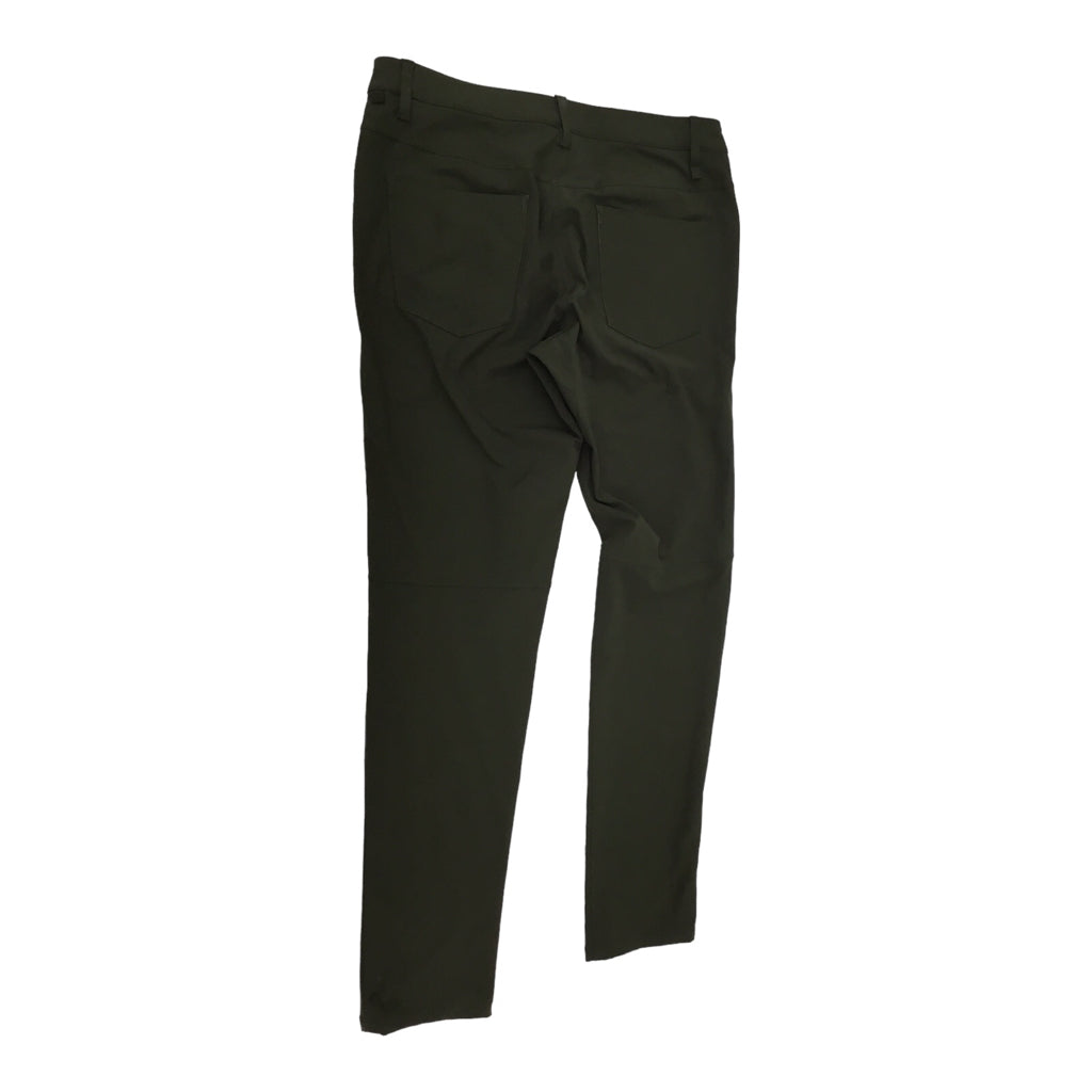 LULULEMON Commisson Chino Mid Rise Pants Mens Sz 31 Olive Green