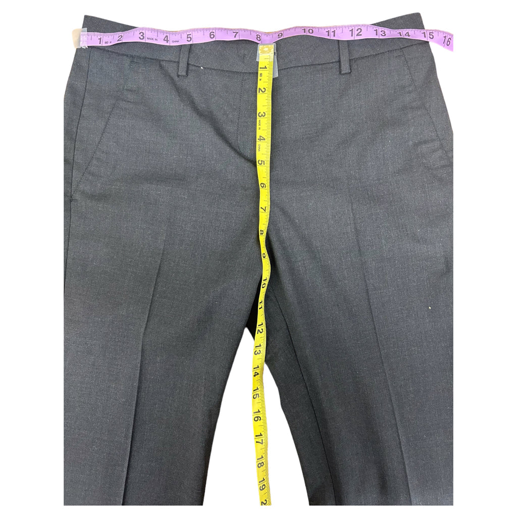 MONCLER Mens Slim Fit Dress Pants Size 42 Gray Grey Virgin Wool Formal Designer