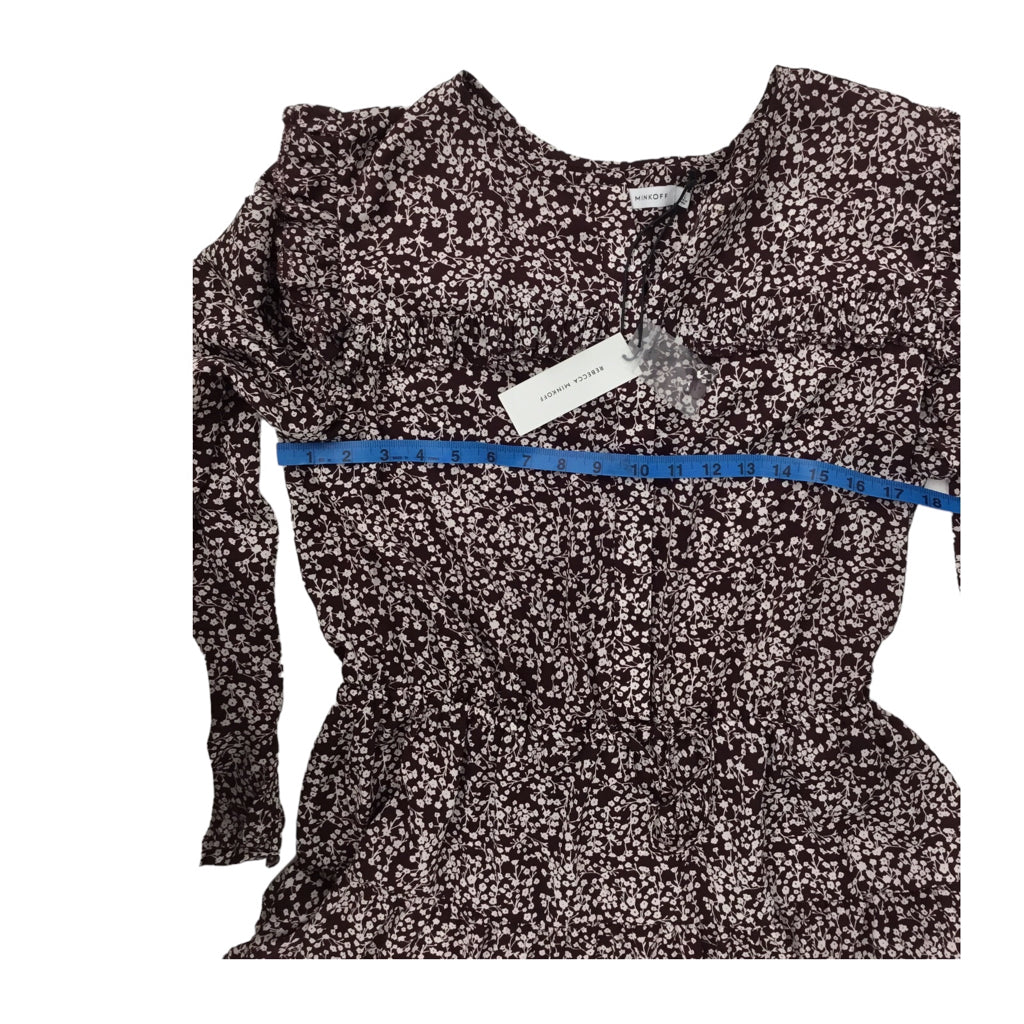 REBECCA MINKOFF Selandra Dress Blouson Long Sleeve Womans Sz XL100% Polyester