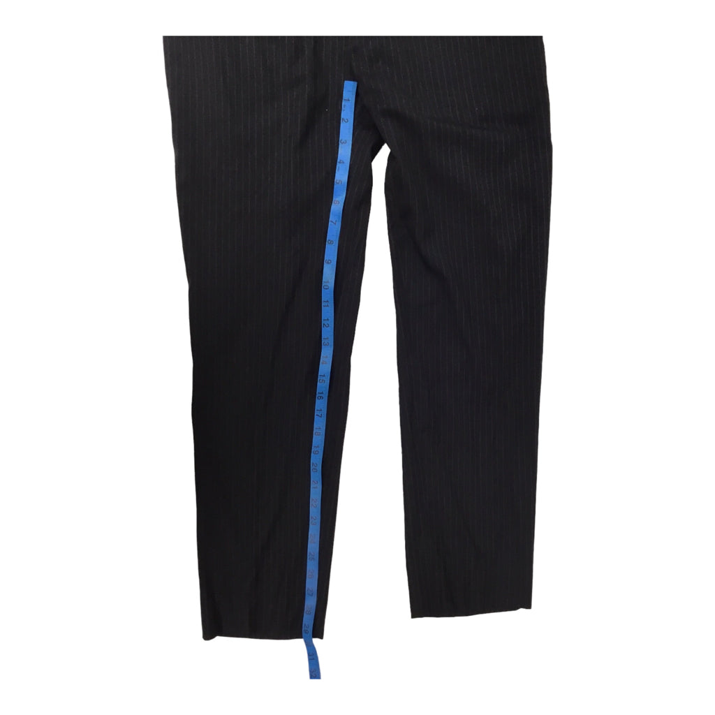 DOLCE & GABBANA Pinstripe Wool Blend Mens Dress Pants Sz XL Black Pants