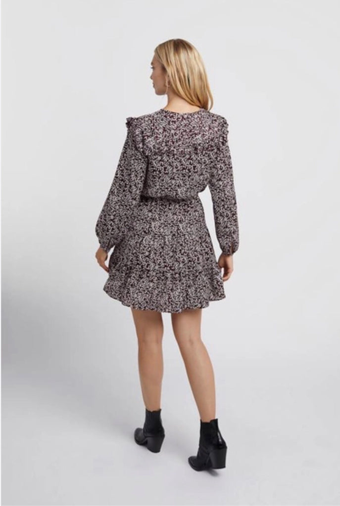 REBECCA MINKOFF Selandra Dress Blouson Long Sleeve Womans Sz XL100% Polyester