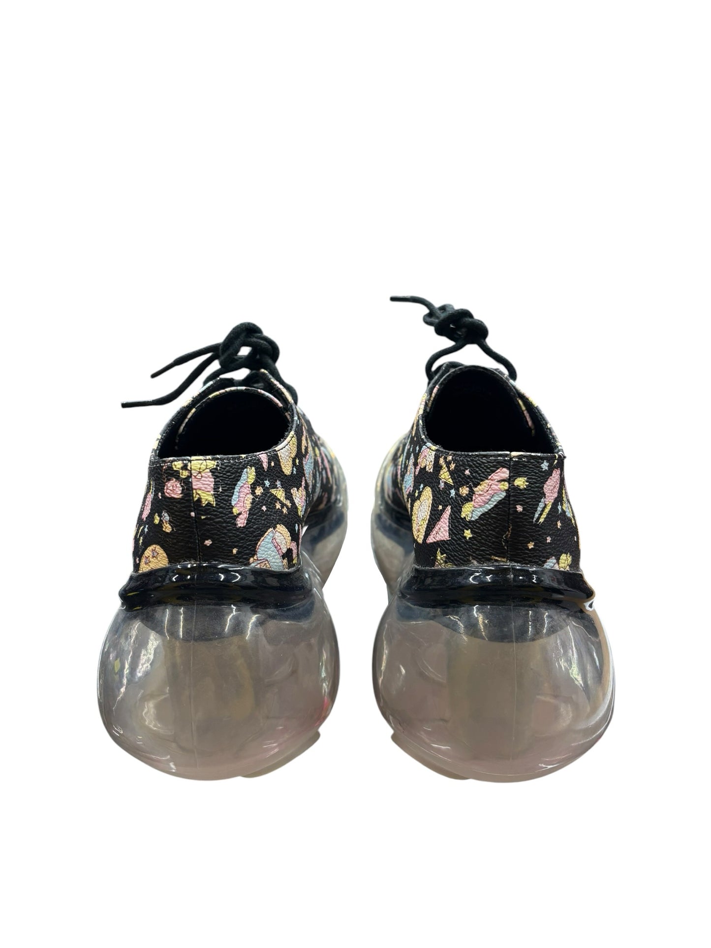 Mikio Sakabe x Janny Fax Moon Sole Classic Print Shoes Black Cartoon Wmns US 7