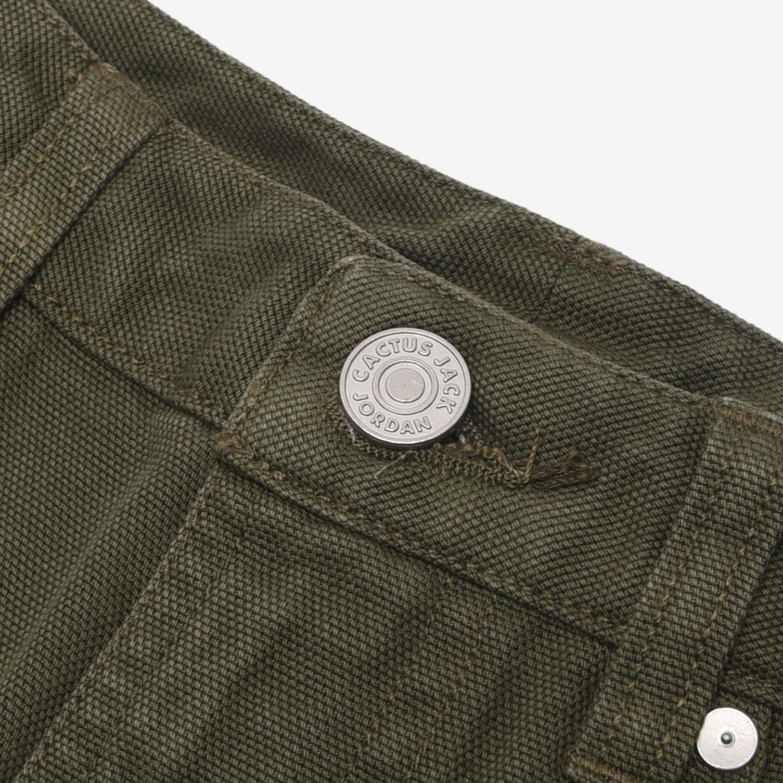 NWT Air Jordan x Travis Scott Canvas Cargo Pants Olive Cargo Khaki Wmns Sz S