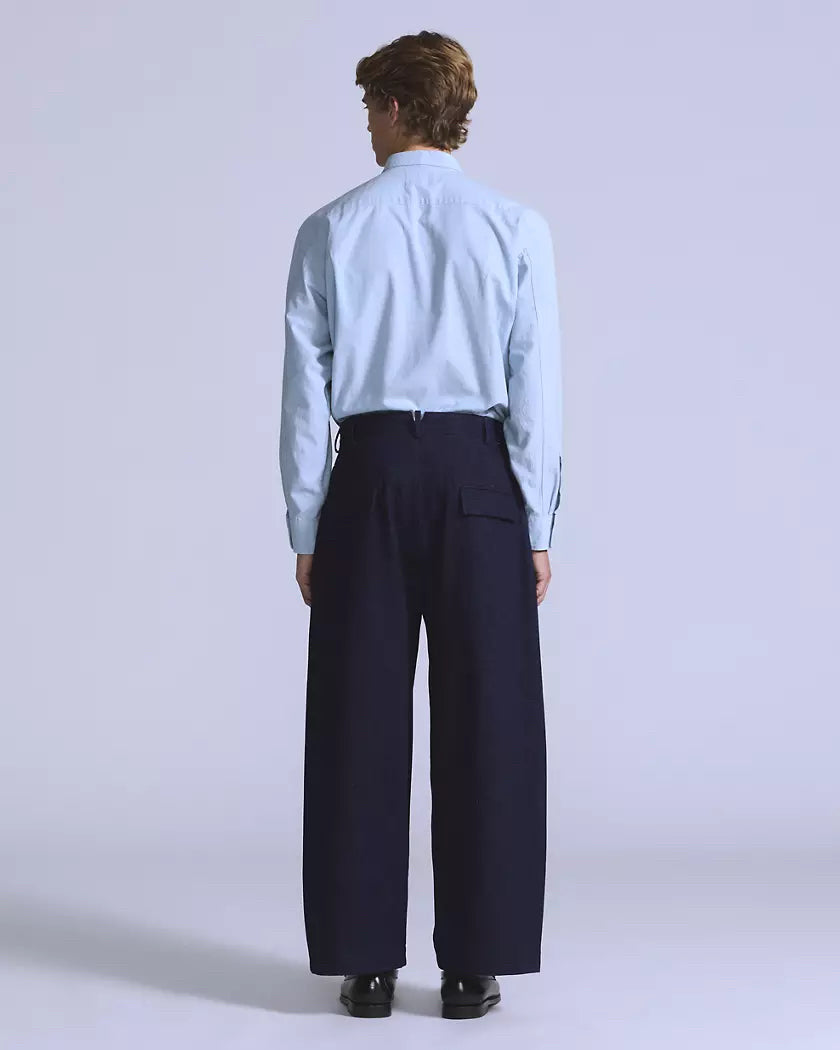 NWT Levis Blue Tab Pleated Mns Sz 38 Trousers Japanese Selvage Denim Ivy Med Wash