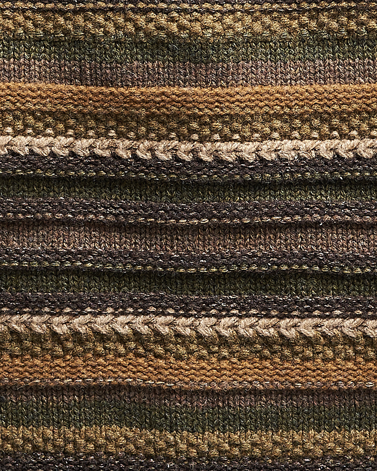 RRL Ralph Lauren Striped Knit Lambswool Wool Linen Silk Men Cardigan Size M