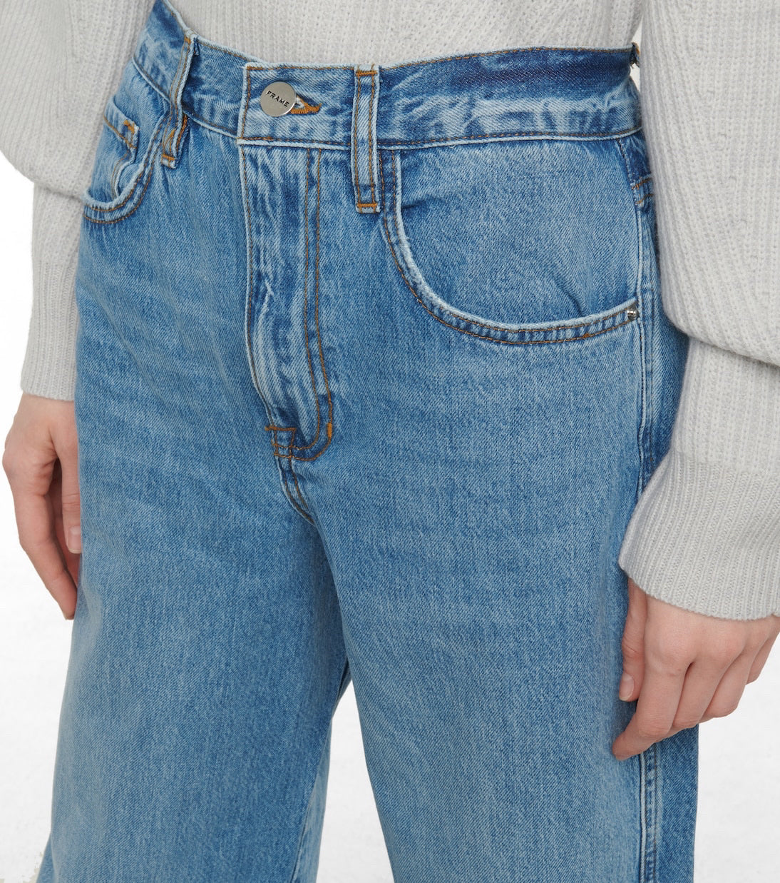 Fram Blue The Lounge High Rise Barrel Leg Women Jeans Sz 29 NWT