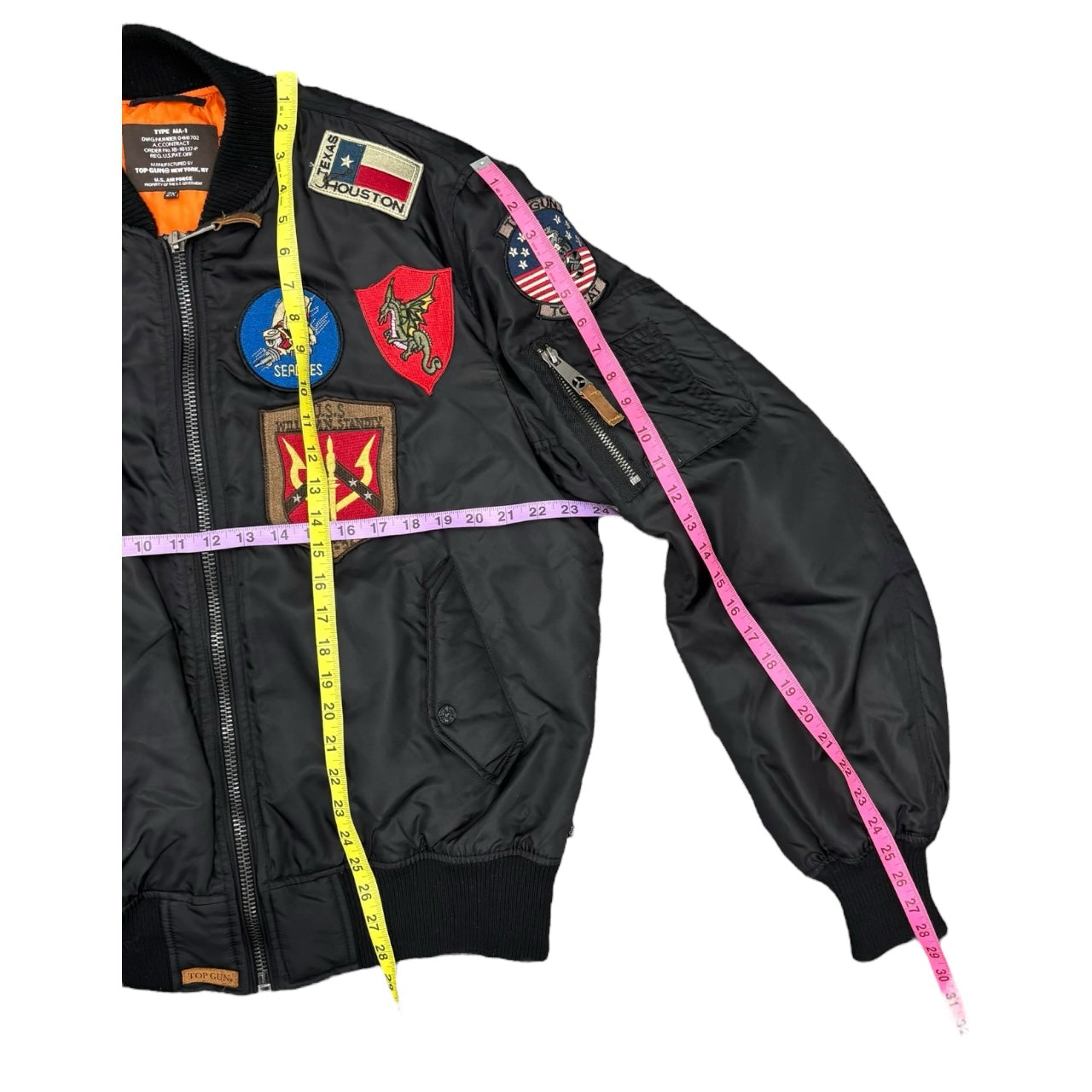 TOP GUN Black VINTAGE Jacket