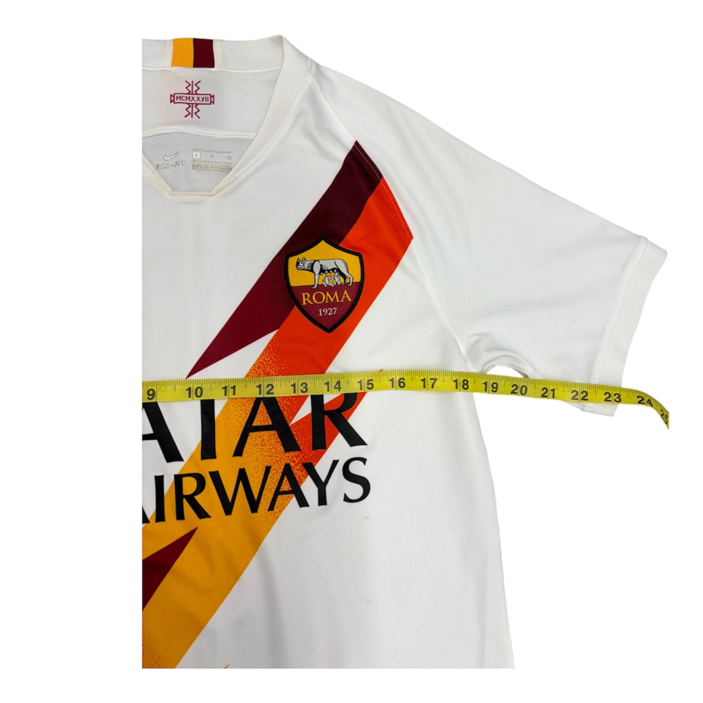 NIKE DRI-FIT A.S ROMA AWAY II 2019/20 FAN PRO WHITE UNISEX  SOCCER JERSEY FOOTBALL SZ S