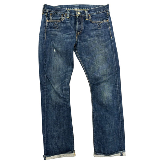 RRL Ralph Lauren Japanese Selvedge Western Slim Fit Navy Blue Jeans Mens Sz 29