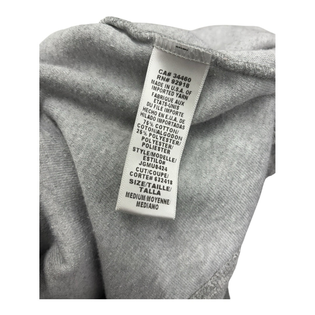 Vintage Juicy Couture Gray Velour Zip Up Biker Sweater Jacket Size M