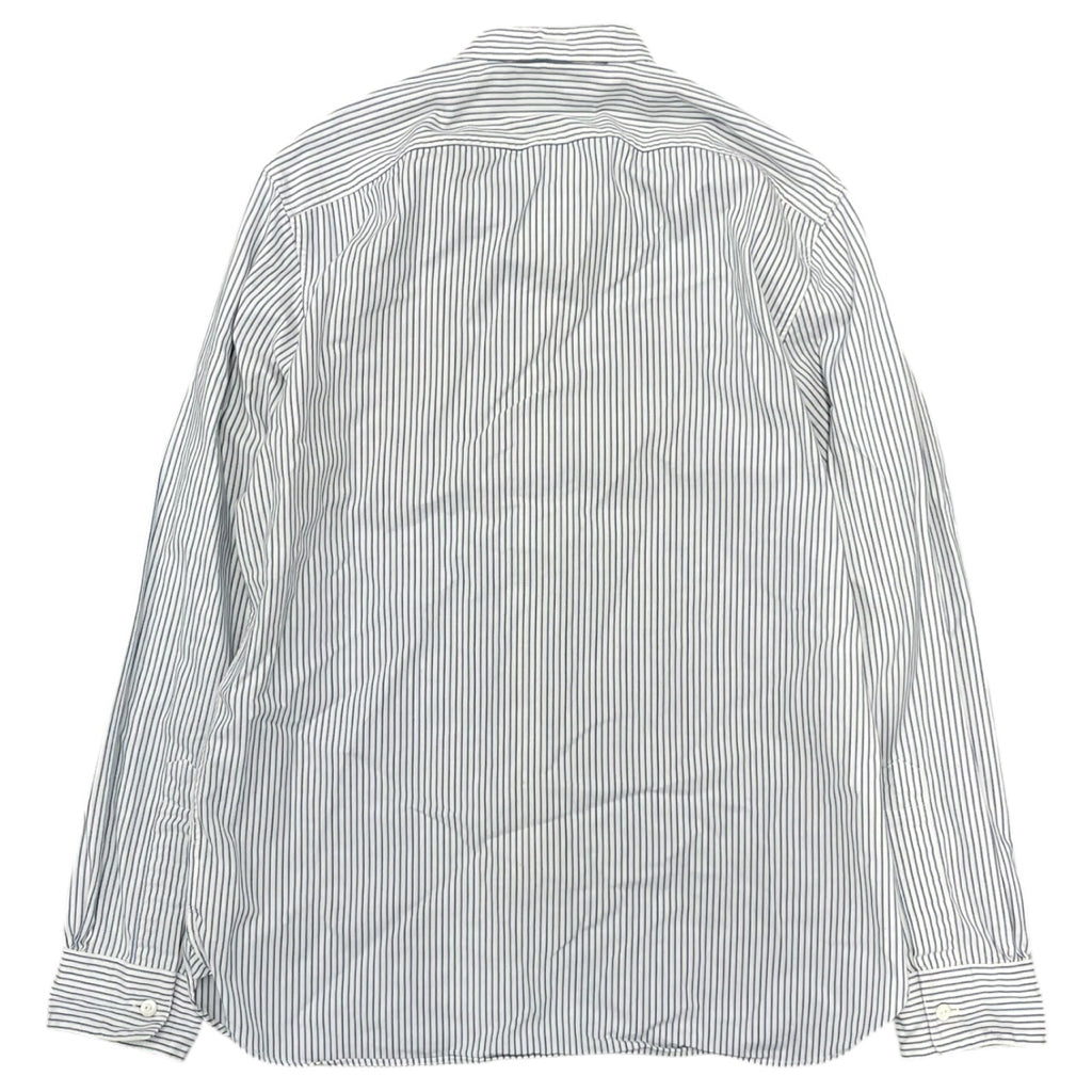 RRL Double RL Ralph Lauren White Blue Striped Long Sleeve Button Shirt Mens Sz M