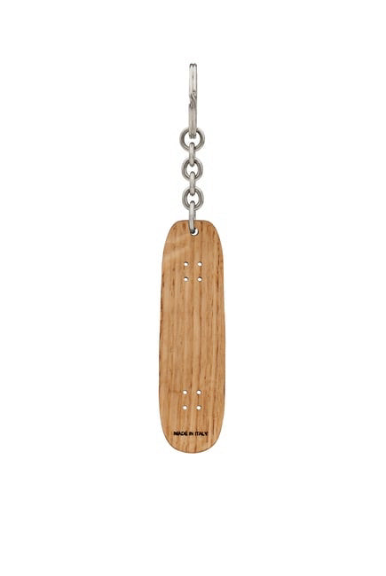 Saint Laurent Wooden Brass Skateboard Keychain Accessories