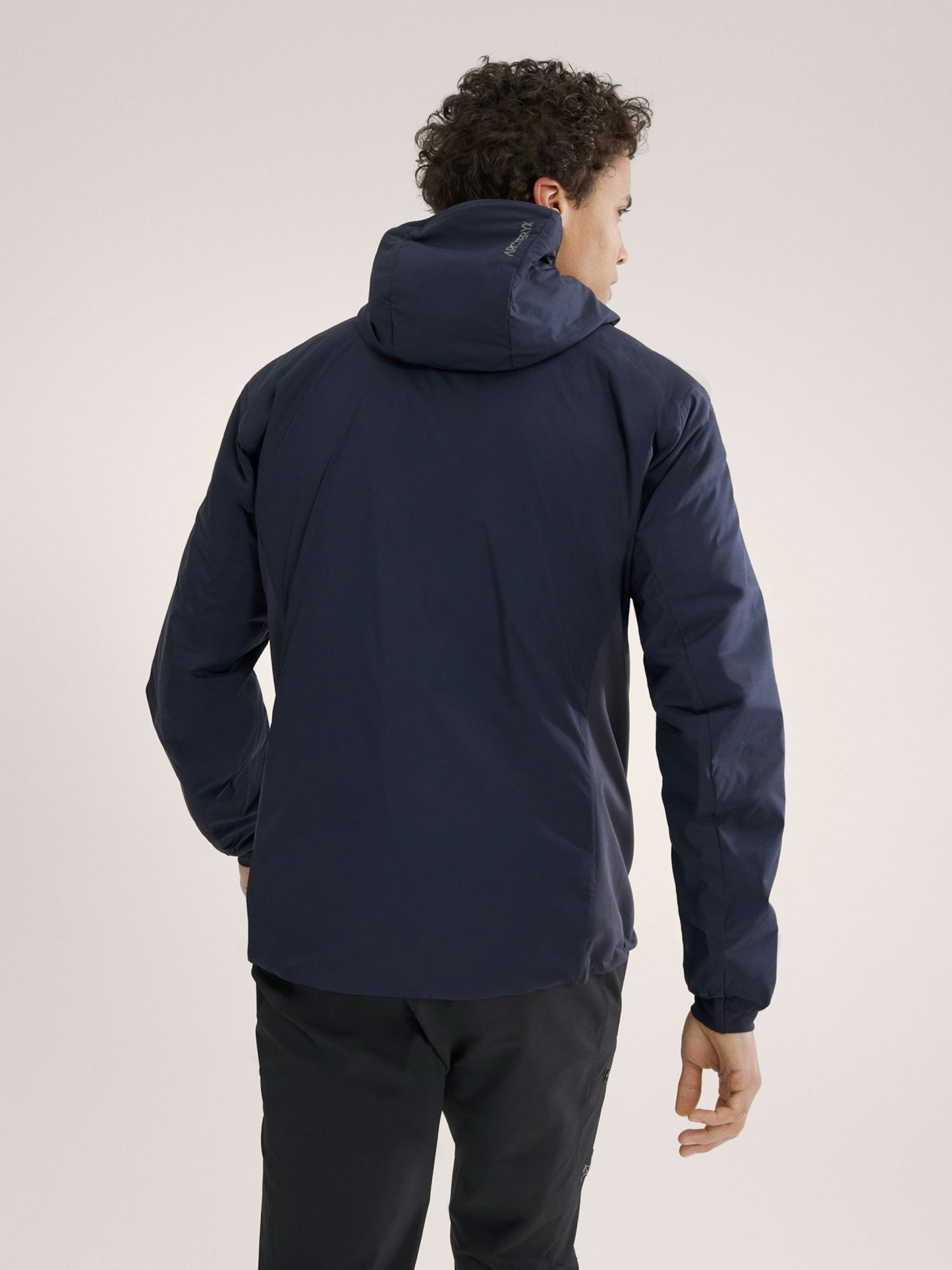 NWT Arc'teryx Mns Sz L Navy Atom Hoody Insulated Hiking Jacket Windbreaker