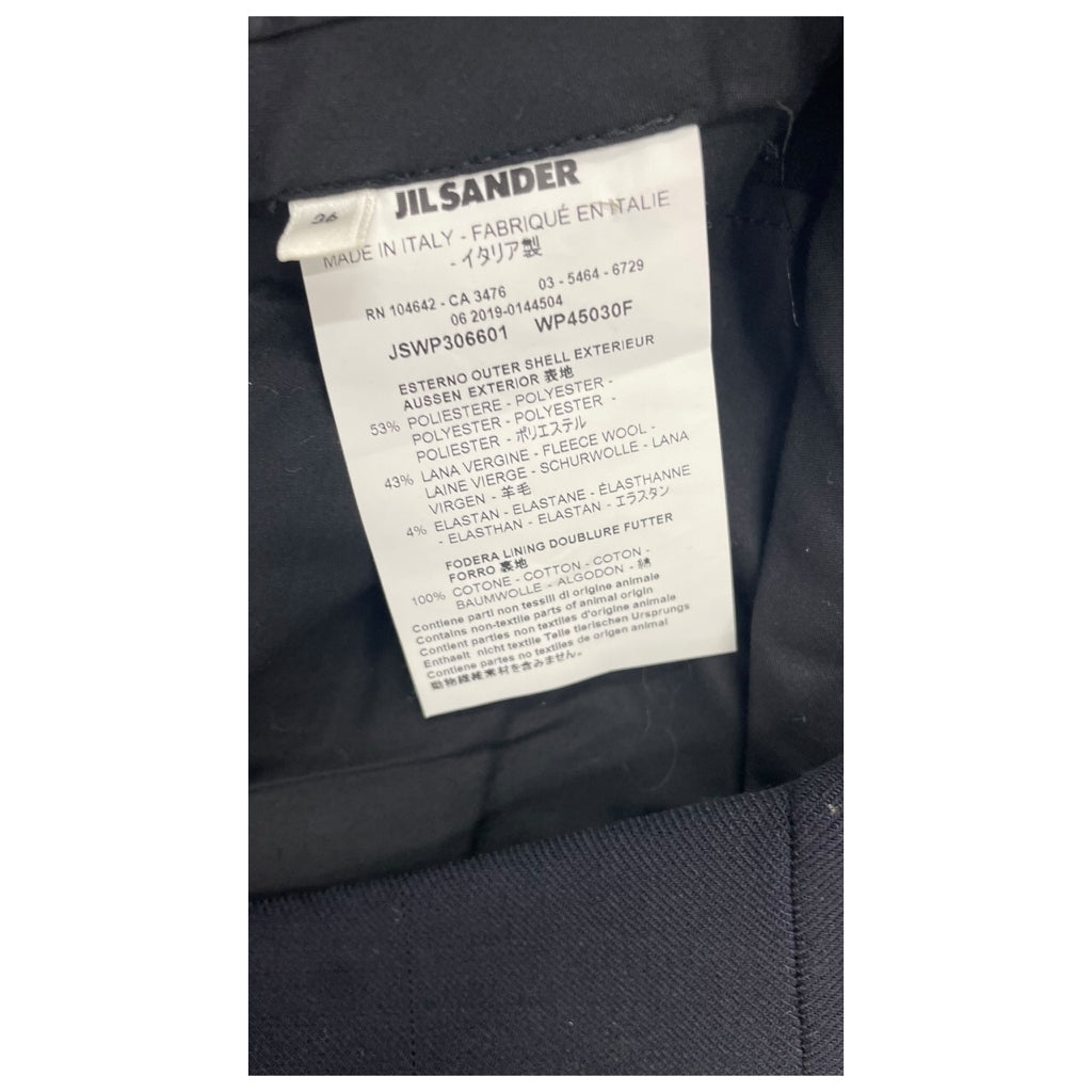JIL SANDER Size S Navy Pants