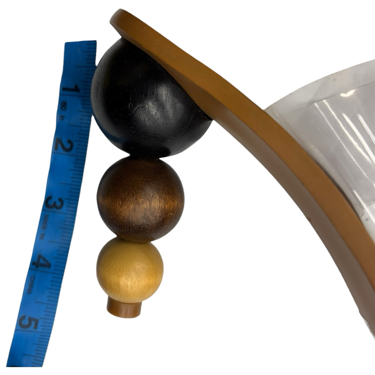 Cult Gaia Stacked Wooden Ball Clear Strap Vita Heel Sandal Sz 41